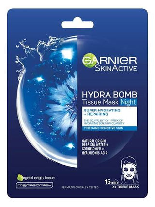 SkinActive Hydrating Night Tissue Mask for Sensitive Skin 32g