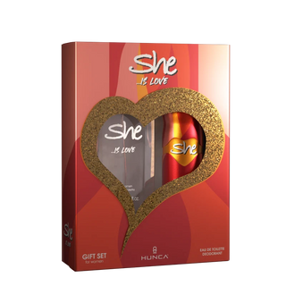 SHE IS LOVE GIFT PACK FOR WOMEN - EDT & DEODORANT