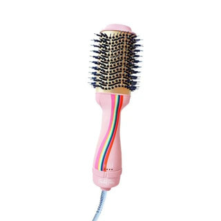 Packed Party Heated Aluminum Barrel Hot Air Brush-Pink