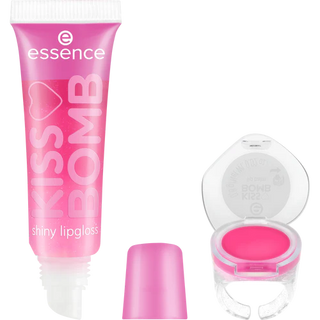 Essence KISS BOMB shiny lip-gloss & lip balm